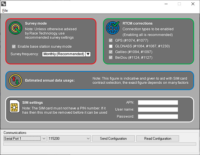 RTK BASE Software